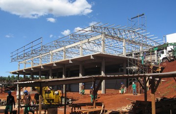 pré-moldado, estrutura de concreto, estrutura metálica, aviário, galpão