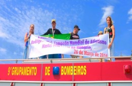 Atleta Medianeirense Rodrigo Fellini, patrocinado pela Lajes Patagonia, vence Campeonato Mundial Master Indoor de Atletismo em Budapeste, Hungria