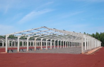 pré-moldado, estrutura de concreto, estrutura metálica, aviário, galpão